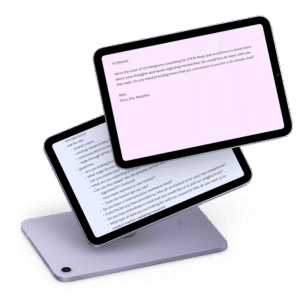 research email and notes